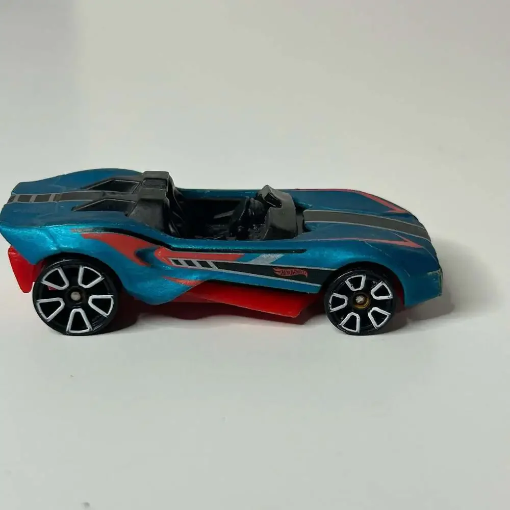 Hot Wheels Carbonic Blue and Red Die-Cast Toy Car